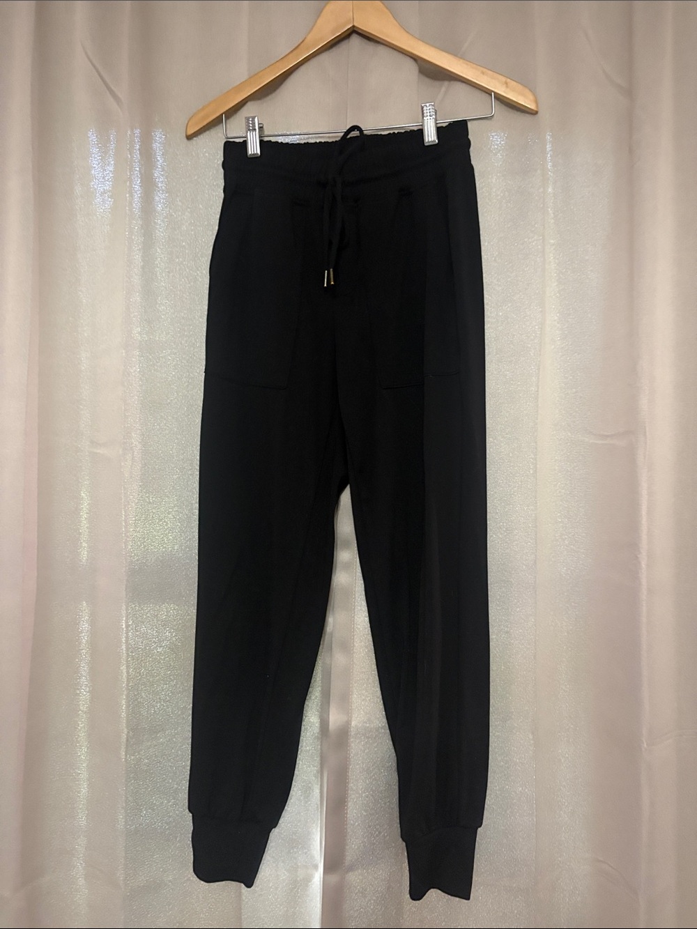 Lou & Grey Black Drawstring Jogger Pants